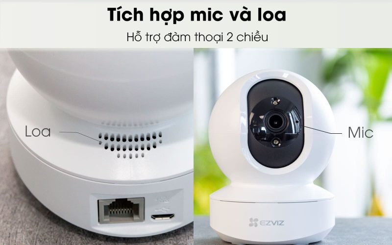 Camera WiFi trong nhà EZVIZ 1080P quay 360°