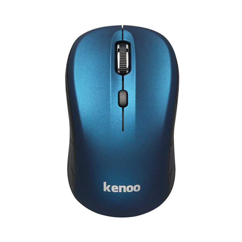 CHUỘT KHÔNG DÂY KENOO M102 (USB/XANH ĐEN/1 PIN RỜI)